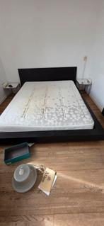 Tweepersoonsbed 160x200, Huis en Inrichting, Ophalen, Gebruikt, Zwart, Tweepersoons