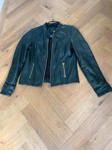 Goosecraft leren jack maat M groen in zeer goede staat beschikbaar voor biedingen