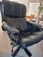 leren stoel, niet meer de mooiste, Huis en Inrichting, Fauteuils, Ophalen, Gebruikt, Leer