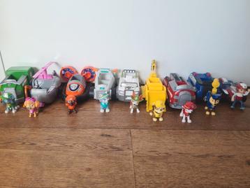 Paw Patrol voertuigen + poppetjes  x9 beschikbaar voor biedingen