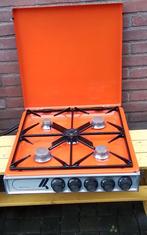 💐ORANJE 4 PITS GASSTEL VAN ETNA JAREN 70, Ophalen, 4 kookzones, Zo goed als nieuw, Gas