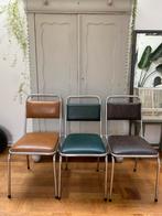 Chromen stoelen, Huis en Inrichting, Stoelen, Ophalen, Gebruikt, Vier