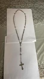 Zilveren rozenkrans oud gemerkt zwaardje 925, Sieraden, Tassen en Uiterlijk, Antieke sieraden, Ophalen of Verzenden, Zilver