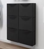 6 x IKEA TRONES schoenenkast, zwart, Huis en Inrichting, Kasten | Schoenenkasten, Ophalen, Zo goed als nieuw