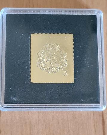 vergulde postzegel Wilhelmina beschikbaar voor biedingen