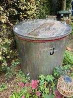 Vat tank ton van rvs, 150 liter of meer, Ophalen, Gebruikt, Met kraantje