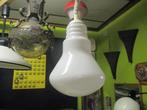 jaren 70 design bulb hanglamp wit glas retro vintage 1970s, Huis en Inrichting, Lampen | Hanglampen, Gebruikt, ?, Glas, Jaren 70 design vintage retro 1970s
