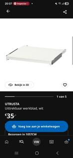 3 Uitschuifbare Utrusta Werkbladen/Planken.  IKEA, Ophalen, Nieuw