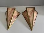 2 stuks Art-Deco / Art-Nouveau / Amsterdamse school lampen, Ophalen of Verzenden, Gebruikt, Glas, Art-Deco, Art-Nouveau, Amsterdamse school, Regency, Juggendstil