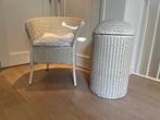 Loyd Loom set, stoel + wasmand, Ophalen, Riet of Rotan, Gebruikt, Landelijk, modern, Scandinavisch of vintage.