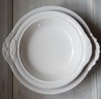 Oude schaaltjes op voetje, Maastrichts, mooie handvatten, Antiek en Kunst, Ophalen of Verzenden