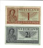 Muntbiljetten 1 & 2 1/2 gulden 1949, Postzegels en Munten, Bankbiljetten | Nederland, 1 gulden, Verzenden