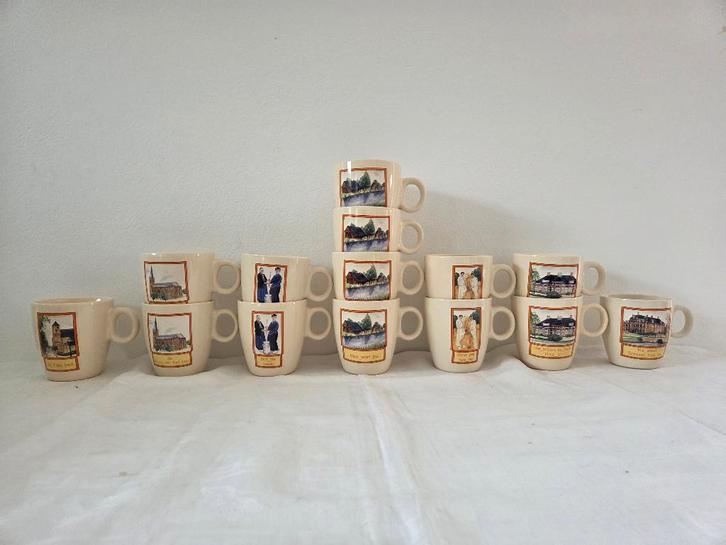 Overijssel Raalte supermarktactie C1000 C-1000 14x mok beker, Verzamelen, Supermarktacties, C1000, Ophalen of Verzenden