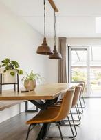 Eettafellamp met 2 lampen, Huis en Inrichting, Lampen | Hanglampen, Ophalen, Minder dan 50 cm