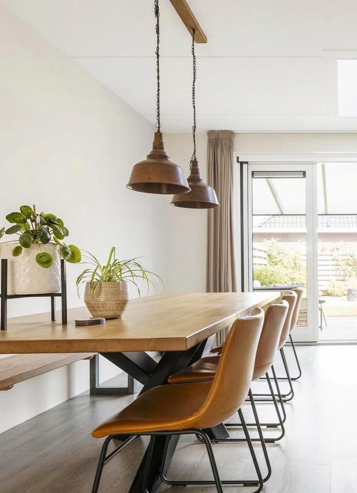 Eettafellamp met 2 lampen, Huis en Inrichting, Lampen | Hanglampen, Minder dan 50 cm, Ophalen