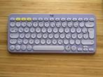 Logitech K380 Lavendel - QWERTZ Draadloos Toetsenbord, Multimediatoetsen, Ophalen of Verzenden, Draadloos, Logitech toetsenbord