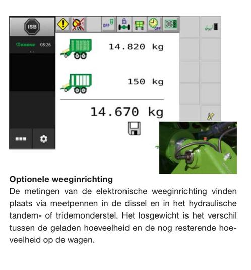 Krone weeginrichting opraapwagen MX ZX ladewagen, Zakelijke goederen, Agrarisch | Werktuigen, Veehouderij, Weidebouw, Ophalen