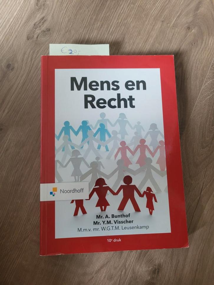 A. Bunthof - Mens en Recht, Boeken, Wetenschap, Zo goed als nieuw, Sociale wetenschap, Ophalen of Verzenden