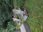 2 acacia houten tuinstoelen, Tuin en Terras, Tuinstoelen, Ophalen, Gebruikt, Hout