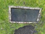 25 rubber tegels 50x50, Tuin en Terras, Tegels en Klinkers, Ophalen, Gebruikt, Kunststof