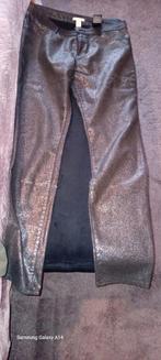 H&M Glitter Broek Brons, Maat 38/40 (M), H&M, Bruin, Ophalen of Verzenden