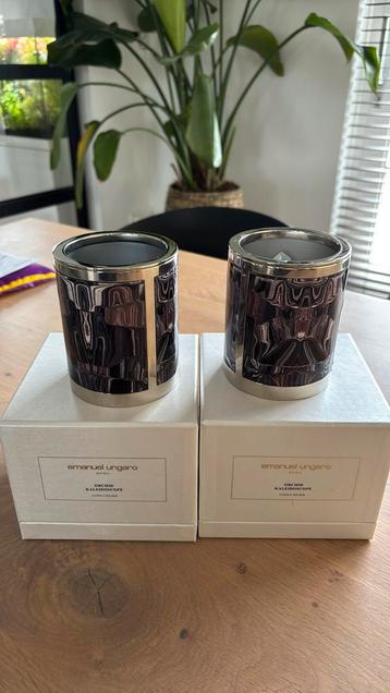 2 x emanuel ungaro home kaarslicht/houder beschikbaar voor biedingen