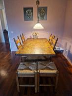 Antieke Kasteel Eettafel - in zeer goede staat, Ophalen, Rechthoekig, 50 tot 100 cm