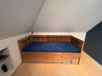 1 persoons steigerhoutenbed, Ophalen, Gebruikt, Eenpersoons