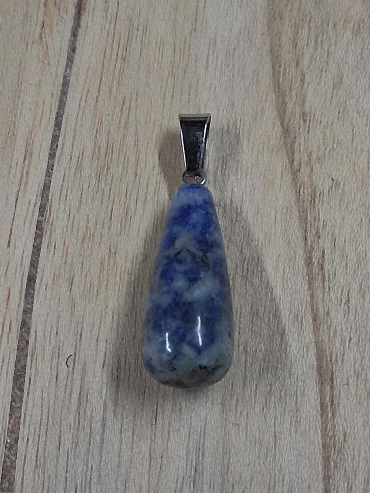 druppelhanger edel / natuursteen Sodaliet, Sieraden, Tassen en Uiterlijk, Kettinghangers, Nieuw, Steen of Mineraal, Met edelsteen