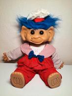 Vintage Uneeda Troll Blauw Haar XXL Jaren 80, Ophalen of Verzenden
