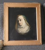 ADELAIDE CLAXTON. "Vrouw met een gewoonte" Olieverf op doek., Ophalen of Verzenden