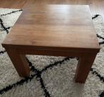 Mooie teak houten tafeltjes, Huis en Inrichting, Tafels | Salontafels, Ophalen, Gebruikt, Vierkant, 50 tot 100 cm