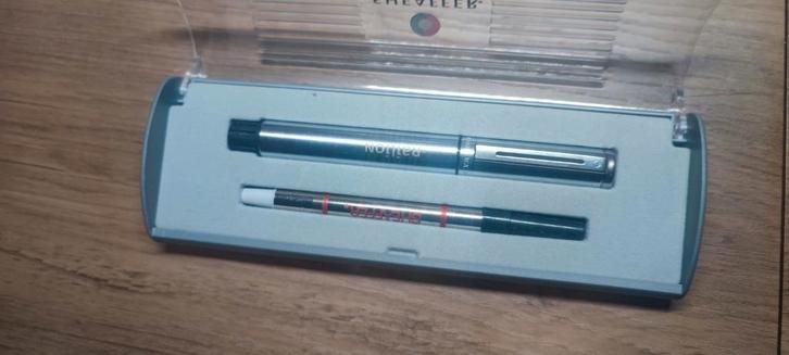 Sheaffer Rollerball Pen met Cap - Chroom, Verzamelen, Pennenverzamelingen, Zo goed als nieuw, Vulpen, Overige merken, Ophalen of Verzenden
