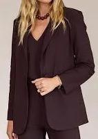 Studio Anneloes Fran espresso blazer heavy travelstof XL, Ophalen of Verzenden, Zo goed als nieuw, Maat 46/48 (XL) of groter, Jasje