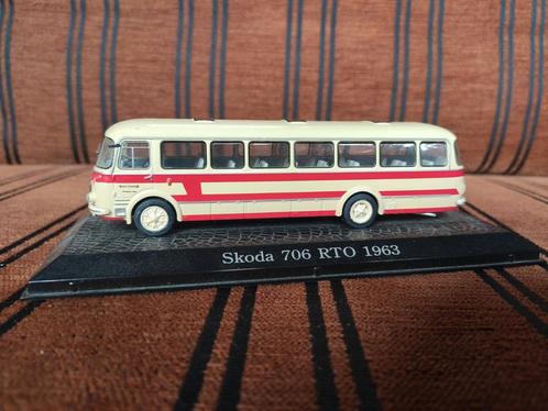 Škoda 706 RTO 1963 Modelbus - Zeldzaam! WD-18., Hobby en Vrije tijd, Modelauto's | 1:43, Zo goed als nieuw, Bus of Vrachtwagen