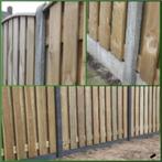 betonpalen schutting beton palen antraciet platen planken, Tuin en Terras, Schuttingen, Overige materialen, Verzenden, 6 meter of meer