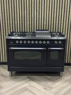 Boretti Fornuis 120cm Gas + Frytop + Multifunctionele Ovens, Warmhoudplaat, 60 cm of meer, Ophalen of Verzenden, Zo goed als nieuw