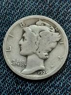 Amerika Mercury Dime 1925 - Zilver, Postzegels en Munten, Munten | Amerika, Verzenden, Noord-Amerika, Losse munt, Zilver