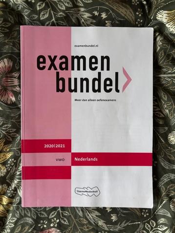 Examenbundel Nederlands VWO 2020/2021 beschikbaar voor biedingen
