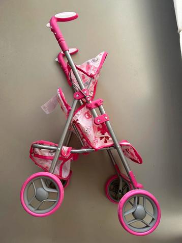Poppenbuggy/poppenwagen roze Moni beschikbaar voor biedingen