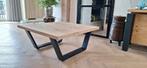 Lucania industriële lichteiken salontafel., Ophalen, 50 tot 100 cm, 50 tot 100 cm, Zo goed als nieuw