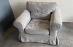 IKEA Ektorp fauteuil met grijze hoes, Huis en Inrichting, Fauteuils, Ophalen, Gebruikt, 75 tot 100 cm, Stof