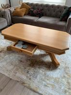 Eikenhouten Salontafel met Lade, Huis en Inrichting, Tafels | Salontafels, Ophalen, Gebruikt, 100 tot 150 cm, Eikenhout