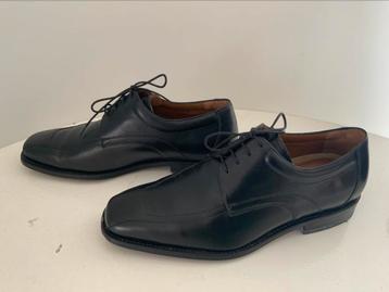 Van Bommel 7 1/2 H zwarte leren veters schoenen 421) beschikbaar voor biedingen