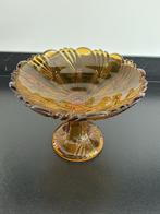 Vintage Val St Lambert Amberkleur  Schaal, Antiek en Kunst, Ophalen of Verzenden