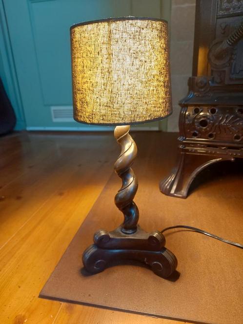 Art deco tafellampje, Huis en Inrichting, Lampen | Tafellampen, Gebruikt, Minder dan 50 cm, Metaal, Ophalen of Verzenden