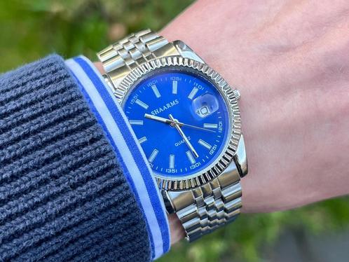 Datejust 36mm Homage, Sieraden, Tassen en Uiterlijk, Horloges | Kinderen, Nieuw, Jongen of Meisje, Blauw, Ophalen of Verzenden