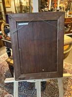 Hollandse School - Straatgezicht met koets., Antiek en Kunst, Kunst | Schilderijen | Klassiek, Ophalen of Verzenden