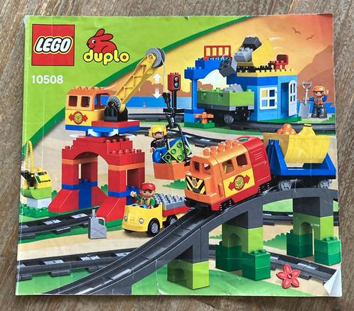 Lego duplo Deluxe treinset 10508 en uitbreiding 10506, Kinderen en Baby's, Speelgoed | Duplo en Lego, Zo goed als nieuw, Duplo