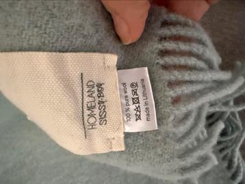 Plaid 100% wol van Sissyboy 180 cm X 140 cm beschikbaar voor biedingen